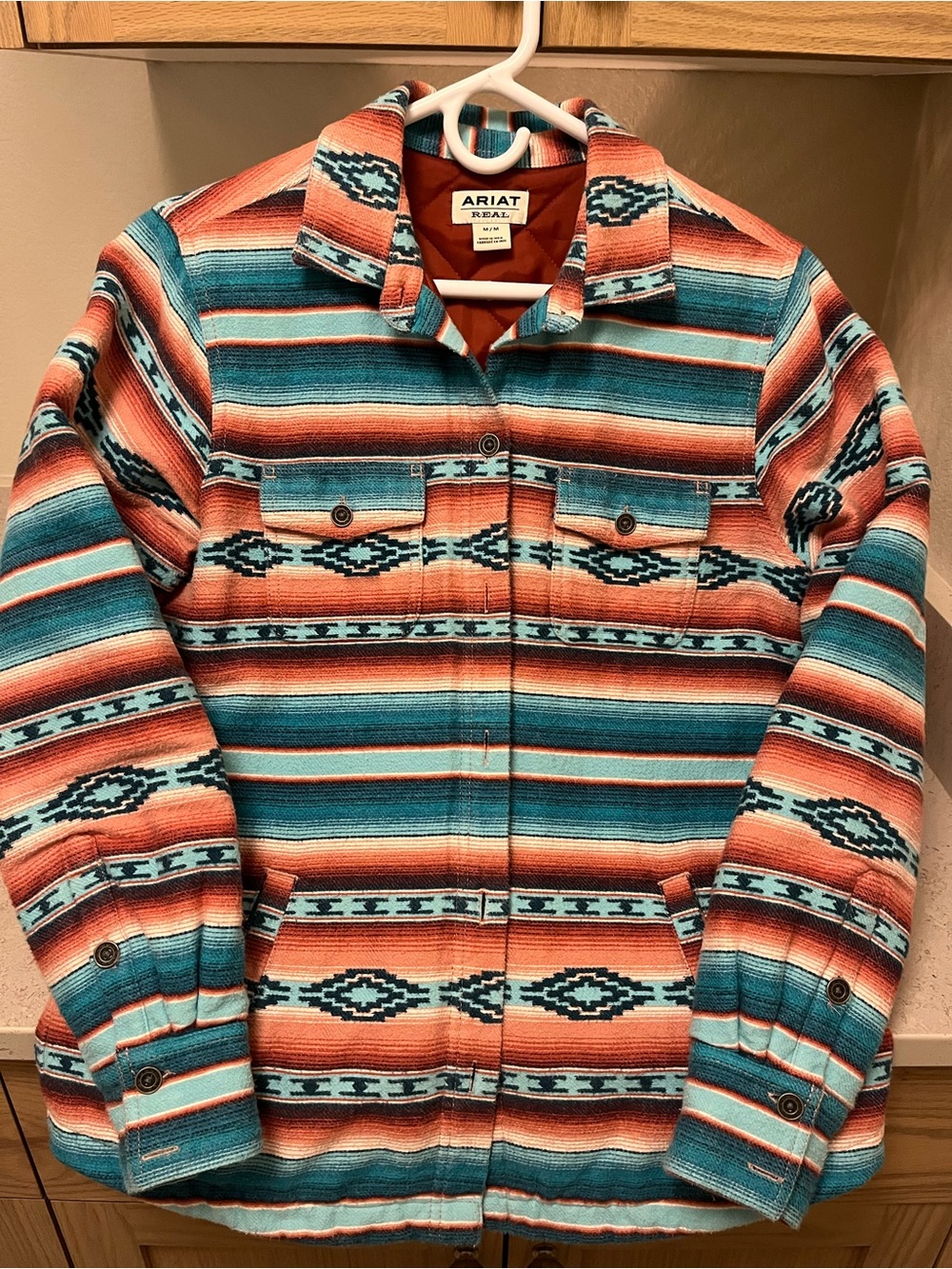 Ariat Women’s Teal & Mauve Western Quilted Jacket